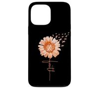 Carcasa para iPhone 13 Pro MAX Esclerosis múltiple Fe MS Conciencia Girasol Cinta Chica