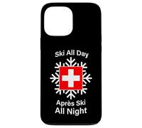Carcasa para iPhone 13 Pro MAX Esquí Todo el Día Après Esquí Toda la Noche Suiza