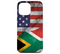 Carcasa para iPhone 13 Pro MAX Estados Unidos y Sudáfrica Yin Yang - Bandera sudafricana Americana