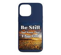 Carcasa para iPhone 13 Pro MAX Estar quieto y Saber: Salmos Biblia edificante pacífica Cristiana