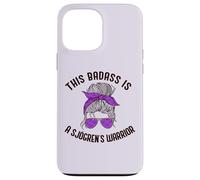 Carcasa para iPhone 13 Pro MAX Este Badass ES UN Guerrero DE SJOGREN Purple Ribbon Meme