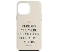 Carcasa para iPhone 13 Pro MAX Ester 4:14 Corona Versículo de la Biblia Fe Mujeres