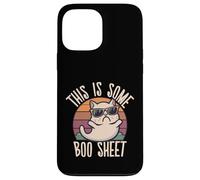 Carcasa para iPhone 13 Pro MAX Esto es Algo Boo Hoja Gato Gafas de Sol Fantasmas Halloween