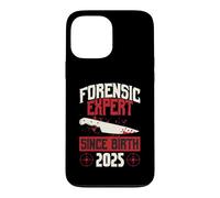 Carcasa para iPhone 13 Pro MAX Experto forense Desde el Nacimiento 2025 Cumpleaños temático de crímenes Reales