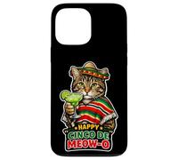 Carcasa para iPhone 13 Pro MAX Feliz Cinco De Meow O Funny Cat Meme Fiesta