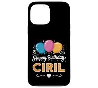 Carcasa para iPhone 13 Pro MAX Feliz cumpleaños Ciril