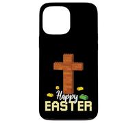 Carcasa para iPhone 13 Pro MAX Feliz Pascua Bloque Constructor de Ladrillos de Construcción Jesús Cruz Fe