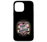 Carcasa para iPhone 13 Pro MAX Fight Like a Warrior Strong Heart - Cita Motivacional