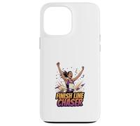 Carcasa para iPhone 13 Pro MAX Finish Line Chaser Running Motivación Atleta Diseño