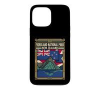 Carcasa para iPhone 13 Pro MAX Fiordland National Park Nueva Zelanda Bandera Gráfico de Viaje