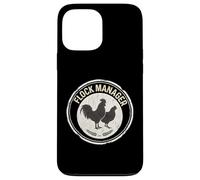 Carcasa para iPhone 13 Pro MAX Flock Manager Vintage Gallo Gallina Pollo Guardián