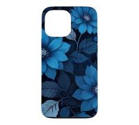 Carcasa para iPhone 13 Pro MAX Flores Azul Oscuro Midnight Floral
