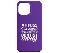 Carcasa para iPhone 13 Pro MAX Floss Daily Keep Dentist Away Dental Humor Cita