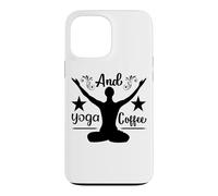 Carcasa para iPhone 13 Pro MAX Flujo de Amanecer Sereno y Vibraciones de café de Yoga