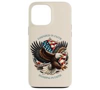 Carcasa para iPhone 13 Pro MAX Founded and Standing in Faith Vintage Watercolor Eagle 1776