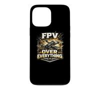 Carcasa para iPhone 13 Pro MAX FPV Over Everything Drone Quad Pilot Gold Vintage Gift