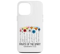 Carcasa para iPhone 13 Pro MAX Fruits of The Spirit Gálatas 5 22 Verso de la Biblia Cristiano
