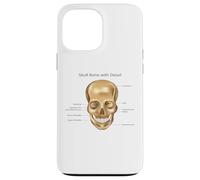 Carcasa para iPhone 13 Pro MAX Funny Anatomy Head Bone Humano Anatomía Ciencia Educación