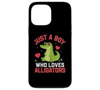 Carcasa para iPhone 13 Pro MAX Funny Animal Crocodile, Just a Boy Who Loves Alligators