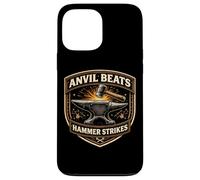 Carcasa para iPhone 13 Pro MAX Funny Blacksmith Yunque Beats Hammer Strikes Metalsmith Cita