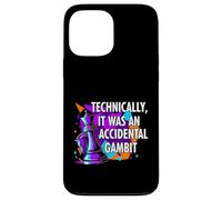 Carcasa para iPhone 13 Pro MAX Funny Chess Player Accidental Gambit Blunder Quote