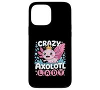 Carcasa para iPhone 13 Pro MAX Funny Cute Crazy Axolotl Lady Animal Lover For Women Girls