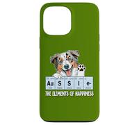 Carcasa para iPhone 13 Pro MAX Funny Elements of Happiness Blue Merle Aussie Lover