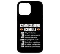 Carcasa para iPhone 13 Pro MAX Funny Fantasy Football Commissioner Schedule Draft Day