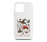 Carcasa para iPhone 13 Pro MAX Funny Flamingo Pun Flocking Magical Pagan Wiccan Witch