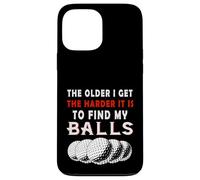Carcasa para iPhone 13 Pro MAX Funny Golfer Older Me Pongo más difícil de Encontrar mis Pelotas Golf