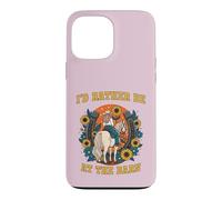 Carcasa para iPhone 13 Pro MAX Funny Horse Lover, I'D Rather Be At The Barn