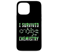 Carcasa para iPhone 13 Pro MAX Funny I Survived Química Ciencias Clase Escuela