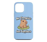 Carcasa para iPhone 13 Pro MAX Funny Kids Kawaii Meme Chill No Thoughts Just Capybara Vibes