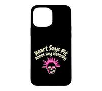 Carcasa para iPhone 13 Pro MAX Funny Millennial Heart Says Pit Knees Say Balcony Meme