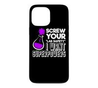 Carcasa para iPhone 13 Pro MAX Funny Nerd Quiero Superpoderes Profesor de Química Periódica