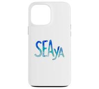 Carcasa para iPhone 13 Pro MAX Funny Sea Ya Sea Glass Watercolor Cute Beach Lovers