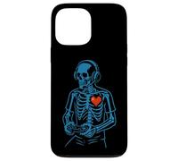 Carcasa para iPhone 13 Pro MAX Funny Skeleton Gamer Pixel Heart Retro Consola Gaming Humor