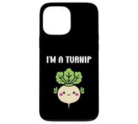 Carcasa para iPhone 13 Pro MAX Funny Vegetable Turnips Food Minimalist Simple I'm a Turnip