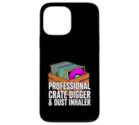 Carcasa para iPhone 13 Pro MAX Funny Vinyl Record Collector Crate Digger Dust Inhaler