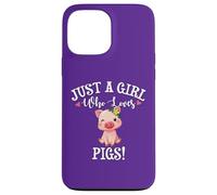 Carcasa para iPhone 13 Pro MAX Funny Womens Moms Girl Who Loves Pigs Cute Show Pig Lover