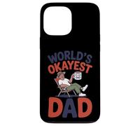 Carcasa para iPhone 13 Pro MAX Funny World'S Okayest Dad Relajante Padre Divertido