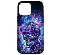 Carcasa para iPhone 13 Pro MAX Gamer Calavera Casco VR Videojuegos Gaming Skull Consola
