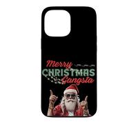 Carcasa para iPhone 13 Pro MAX Gangsta Santa Feliz Navidad Divertidas Vibes Festivas