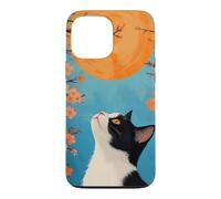 Carcasa para iPhone 13 Pro MAX Gato Japonés Mirando Al Sol