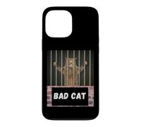 Carcasa para iPhone 13 Pro MAX Gato Malo Gato detrás de Las rejas Divertida Cita sarcástica Diciendo fo