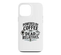 Carcasa para iPhone 13 Pro MAX Genealogía Divertida impulsada por el café y parientes Muertos