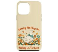 Carcasa para iPhone 13 Pro MAX Getting My Steps in Walking with The Lord Christian Floral