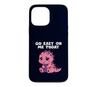 Carcasa para iPhone 13 Pro MAX Go Easy On Me Today Lindo Dinosaurio Divertido Apoyo Emocional