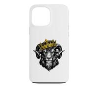 Carcasa para iPhone 13 Pro MAX Goat Crown King Greatest of Funny Goat Crowned