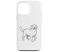 Carcasa para iPhone 13 Pro MAX Golden Retriever Dog Minimalista Dibujado A Mano Sketch Art